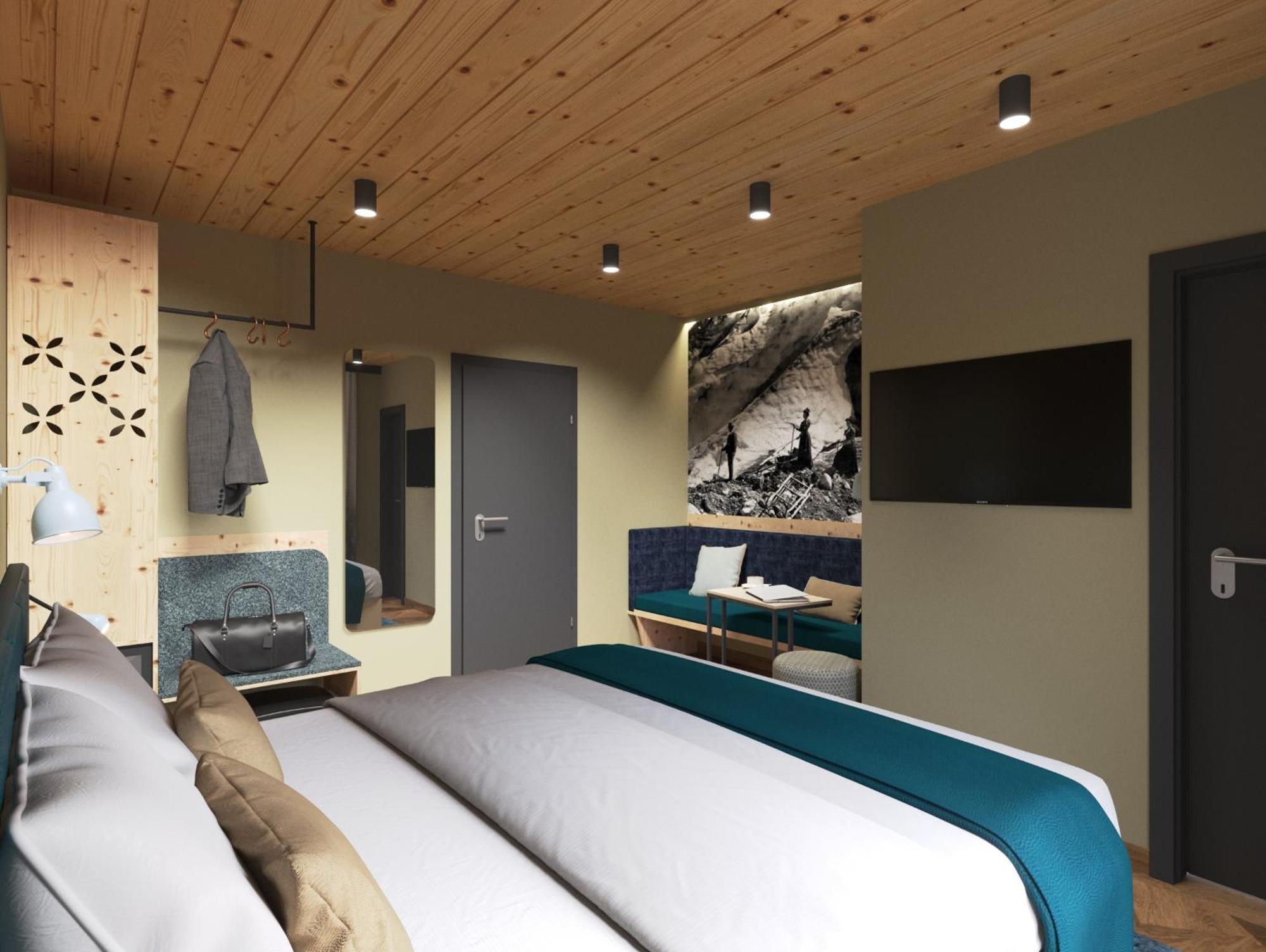 Budget Double Room with Balcony and Village View