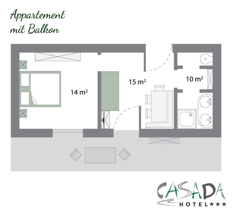 Apartment mit Balkon