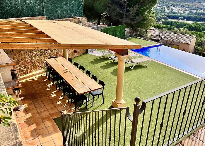 Perros hoteles Casa Mas Ambros Con Piscina Desbordante