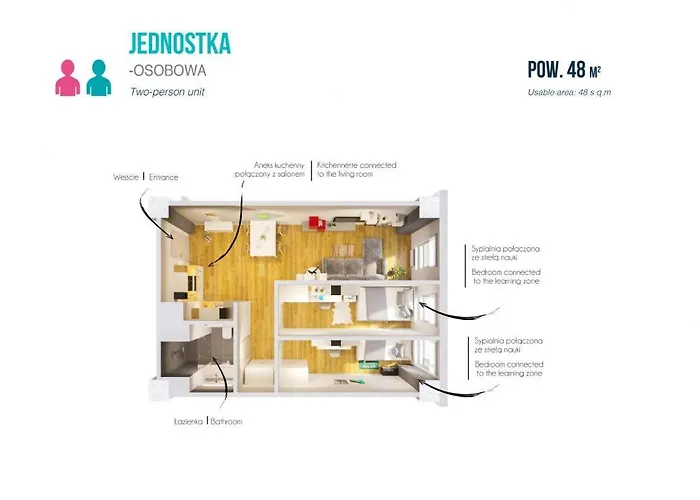  Studios And Shared Rooms At Livinnx Krakow