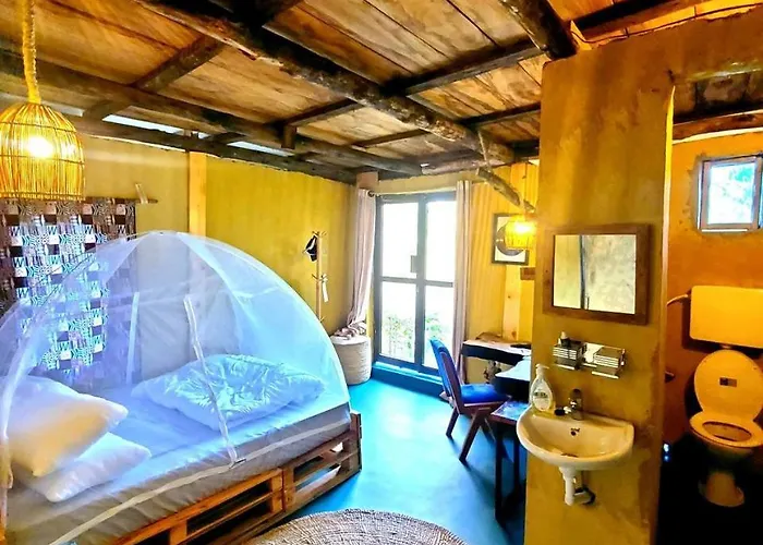 Pet Friendly hotel: Aroma Home - Eco-Cabins On A Coffee Farm